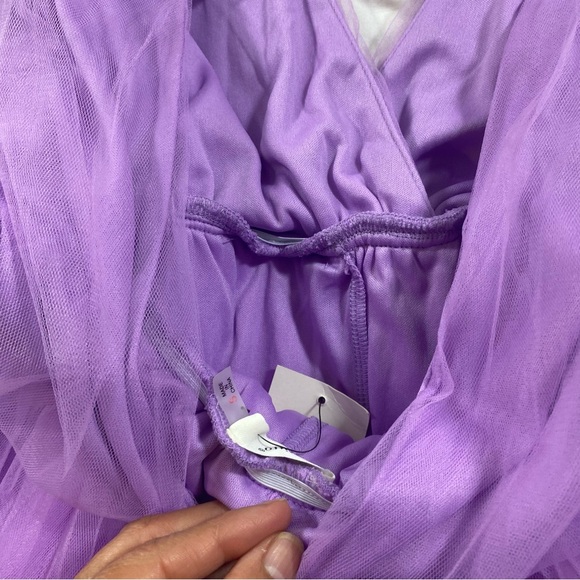 Ídem Ditto Romper Shorts Woman’s Small Tulle Ruffled layered tiered Sleeveless - Picture 5 of 12